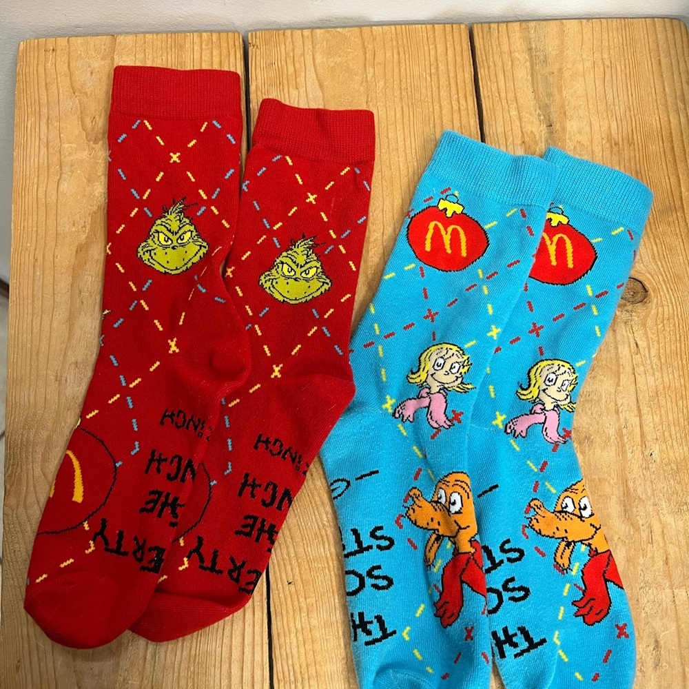 McDonald’s Dr. Seuss Character Socks - Red and Blue